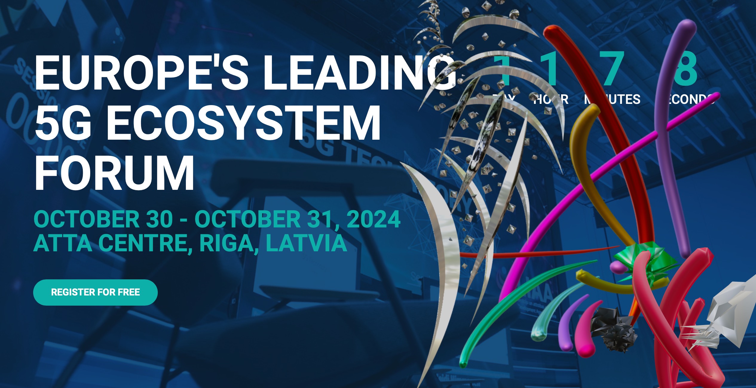 In Partnership with XRMasters, Vira DG presents 15 Augmented Reality sculptures at  EUROPE'S LEADING 5G ECOSYSTEM FORUM, taking place OCTOBER 30 - 31, 2024, at ATTA CENTRE in RIGA, LATVIA